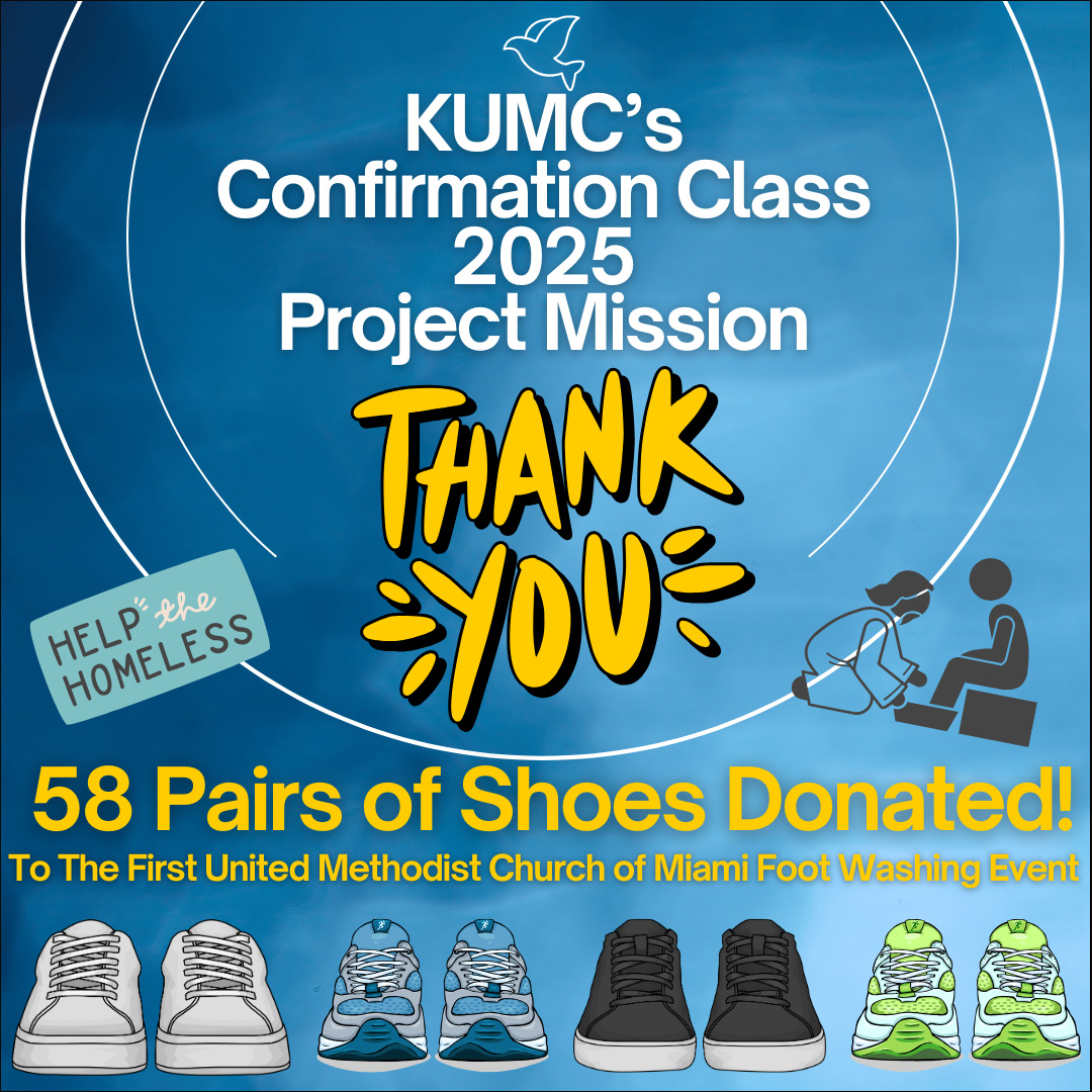 KUMC's Confirmation Class Thank you