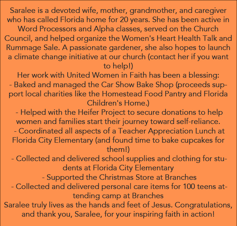 UWIF Volunteer of the Month