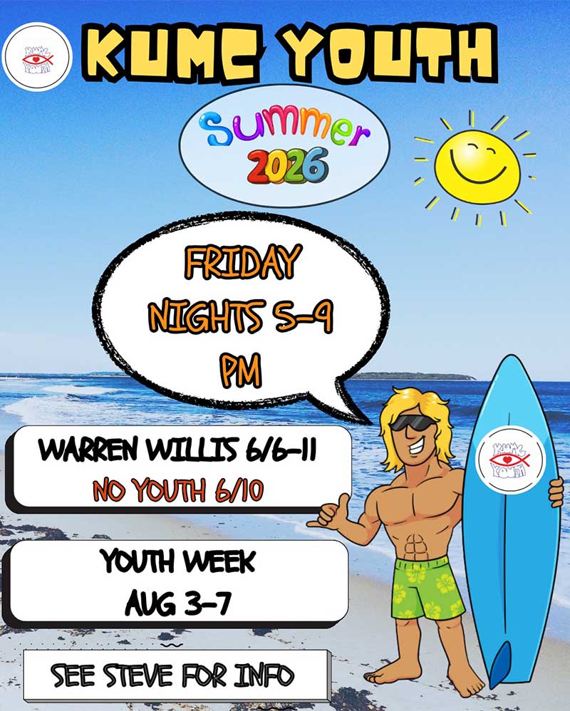 Youth Summer Schedule 2026